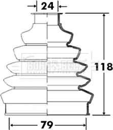 Borg & Beck BCB2366 - Пыльник, приводной вал avtokuzovplus.com.ua