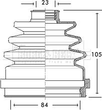 Borg & Beck BCB2695 - Пыльник, приводной вал avtokuzovplus.com.ua