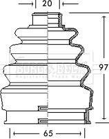 Borg & Beck BCB2739 - Пыльник, приводной вал avtokuzovplus.com.ua