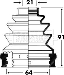 Borg & Beck BCB2818 - Пильник, приводний вал autocars.com.ua