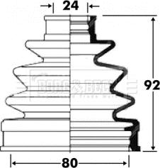 Borg & Beck BCB2837 - Пыльник, приводной вал avtokuzovplus.com.ua