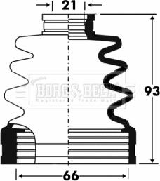 Borg & Beck BCB2861 - Пыльник, приводной вал autodnr.net