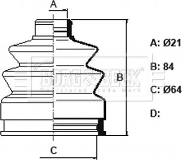 Borg & Beck BCB6359 - Пильник, приводний вал autocars.com.ua