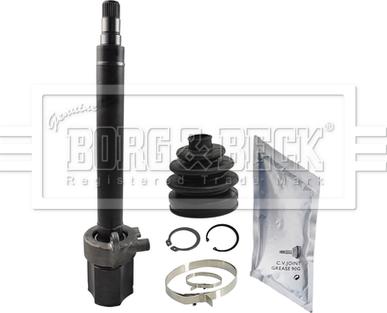 Borg & Beck BCJ1383 - Шарнірний комплект, ШРУС, приводний вал autocars.com.ua