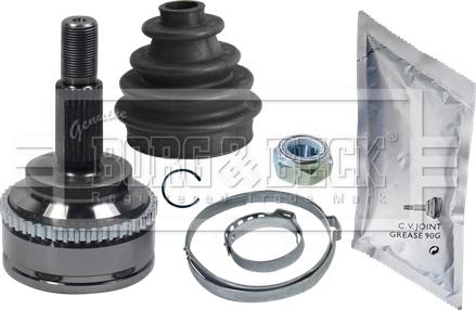Borg & Beck BCJ1535 - Шарнірний комплект, ШРУС, приводний вал autocars.com.ua