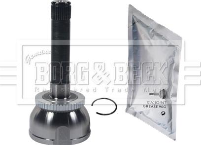 Borg & Beck BCJ1600 - Шарнірний комплект, ШРУС, приводний вал autocars.com.ua