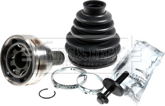 Borg & Beck BCJ1616 - Шарнірний комплект, ШРУС, приводний вал autocars.com.ua