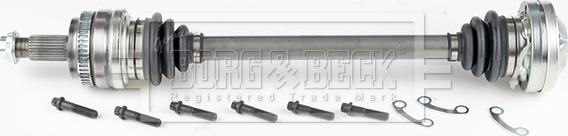 Borg & Beck BDS1003 - Приводний вал autocars.com.ua