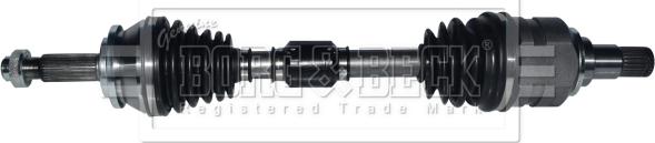 Borg & Beck BDS1217 - Приводний вал autocars.com.ua