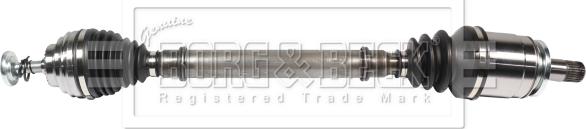 Borg & Beck BDS1234 - Приводний вал autocars.com.ua