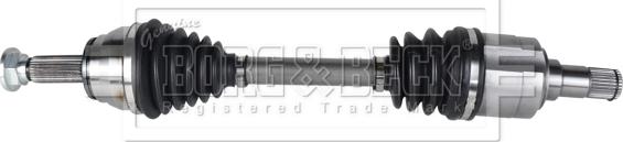 Borg & Beck BDS1255 - Приводний вал autocars.com.ua