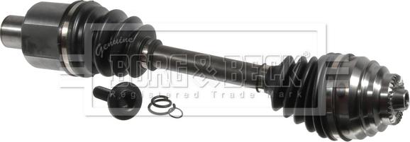 Borg & Beck BDS1590 - Приводний вал autocars.com.ua