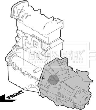 Borg & Beck BEM3045 - Подушка, підвіска двигуна autocars.com.ua