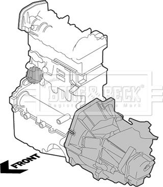 Borg & Beck BEM3049 - Подушка, підвіска двигуна autocars.com.ua