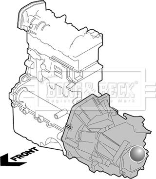 Borg & Beck BEM3262 - Подушка, підвіска двигуна autocars.com.ua