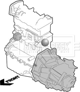 Borg & Beck BEM3106 - Подушка, опора, подвеска двигателя avtokuzovplus.com.ua