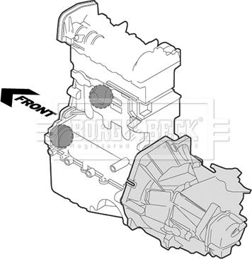 Borg & Beck BEM3166 - Подушка, опора, подвеска двигателя avtokuzovplus.com.ua