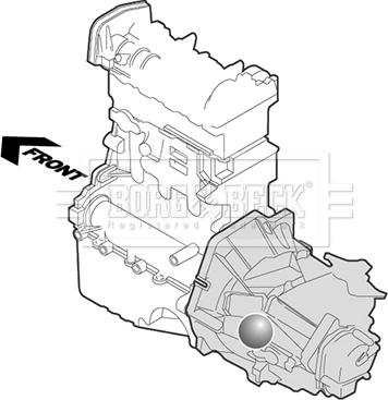 Borg & Beck BEM3172 - Подушка, опора, подвеска двигателя avtokuzovplus.com.ua