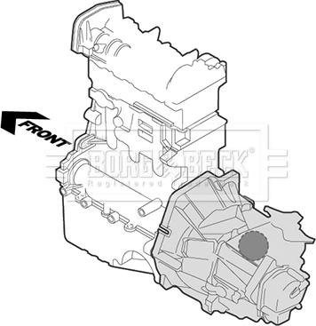 Borg & Beck BEM3173 - Подушка, опора, подвеска двигателя avtokuzovplus.com.ua