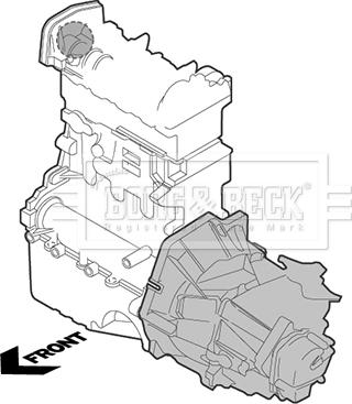 Borg & Beck BEM4353 - Подушка, підвіска двигуна autocars.com.ua