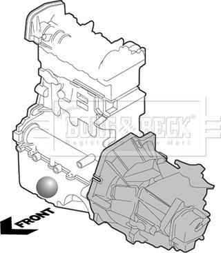 Borg & Beck BEM4304 - Подушка, підвіска двигуна autocars.com.ua
