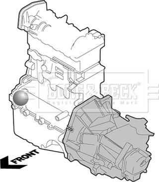 Borg & Beck BEM3271 - Подушка, підвіска двигуна autocars.com.ua