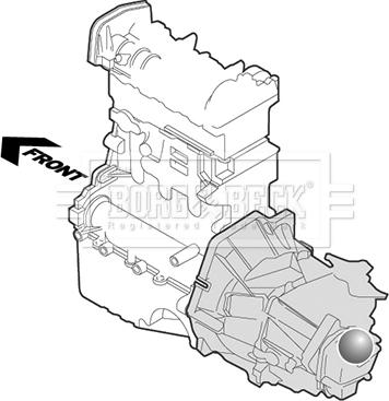 Borg & Beck BEM3280 - Подушка, підвіска двигуна autocars.com.ua