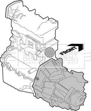 Borg & Beck BEM3490 - Подушка, підвіска двигуна autocars.com.ua