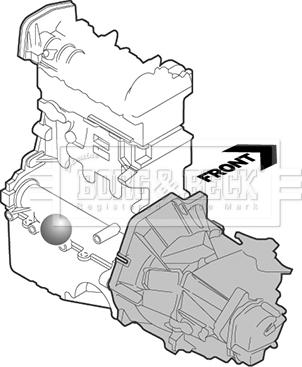 Borg & Beck BEM3590 - Подушка, підвіска двигуна autocars.com.ua