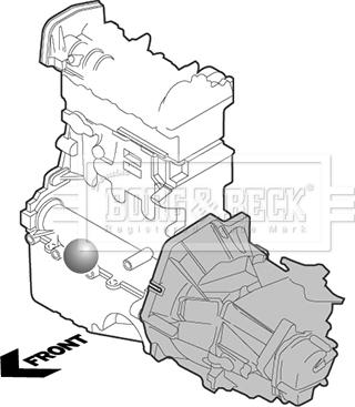 Borg & Beck BEM3534 - Подушка, опора, подвеска двигателя avtokuzovplus.com.ua