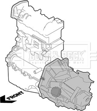 Borg & Beck BEM3546 - Подушка, опора, подвеска двигателя avtokuzovplus.com.ua