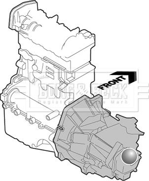 Borg & Beck BEM3569 - Подушка, підвіска двигуна autocars.com.ua