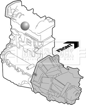Borg & Beck BEM3586 - Подушка, підвіска двигуна autocars.com.ua