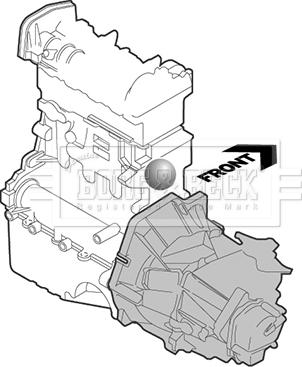 Borg & Beck BEM3596 - Подушка, підвіска двигуна autocars.com.ua