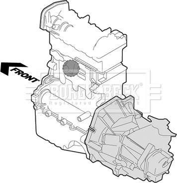 Borg & Beck BEM3633 - Подушка, підвіска двигуна autocars.com.ua