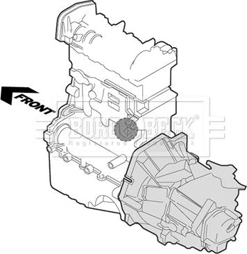 Borg & Beck BEM3867 - Подушка, підвіска двигуна autocars.com.ua