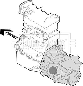 Borg & Beck BEM3992 - Подушка, опора, подвеска двигателя avtokuzovplus.com.ua