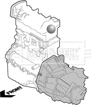 Borg & Beck BEM3994 - Подушка, підвіска двигуна autocars.com.ua