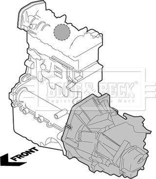 Borg & Beck BEM4030 - Подушка, підвіска двигуна autocars.com.ua