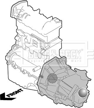 Borg & Beck BEM4061 - Подушка, підвіска двигуна autocars.com.ua