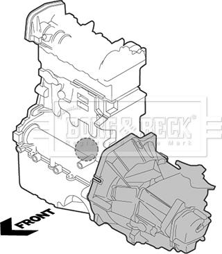 Borg & Beck BEM4116 - Подушка, опора, подвеска двигателя avtokuzovplus.com.ua