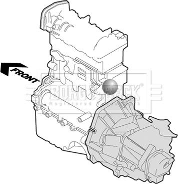 Borg & Beck BEM4126 - Подушка, опора, подвеска двигателя avtokuzovplus.com.ua