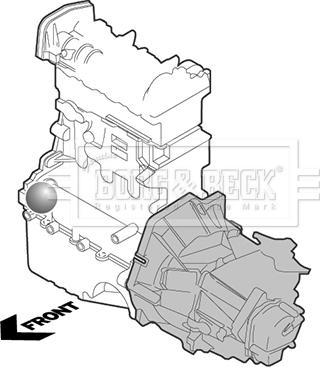 Borg & Beck BEM4301 - Подушка, підвіска двигуна autocars.com.ua