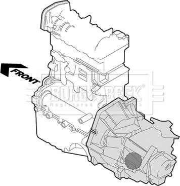 Borg & Beck BEM4356 - Подушка, підвіска двигуна autocars.com.ua