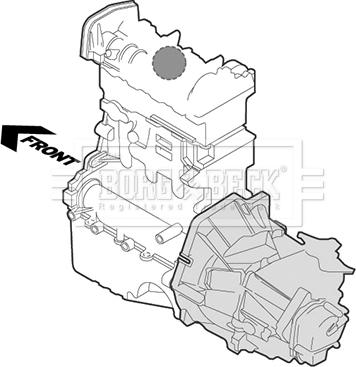 Borg & Beck BEM4412 - Подушка, опора, подвеска двигателя avtokuzovplus.com.ua