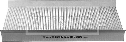 Borg & Beck BFC1006 - Фильтр воздуха в салоне autodnr.net