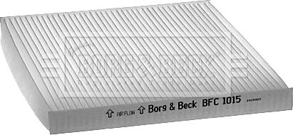 Borg & Beck BFC1015 - Фільтр, повітря у внутрішній простір autocars.com.ua