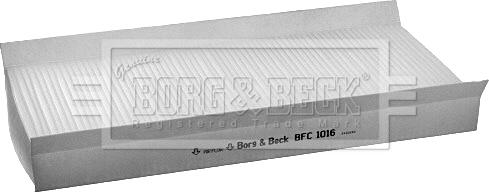 Borg & Beck BFC1016 - Фільтр, повітря у внутрішній простір autocars.com.ua