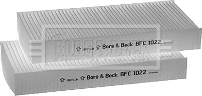 Borg & Beck BFC1022 - Фільтр, повітря у внутрішній простір autocars.com.ua