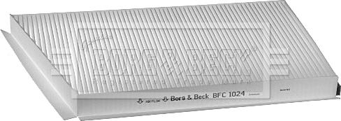 Borg & Beck BFC1024 - Фільтр, повітря у внутрішній простір autocars.com.ua